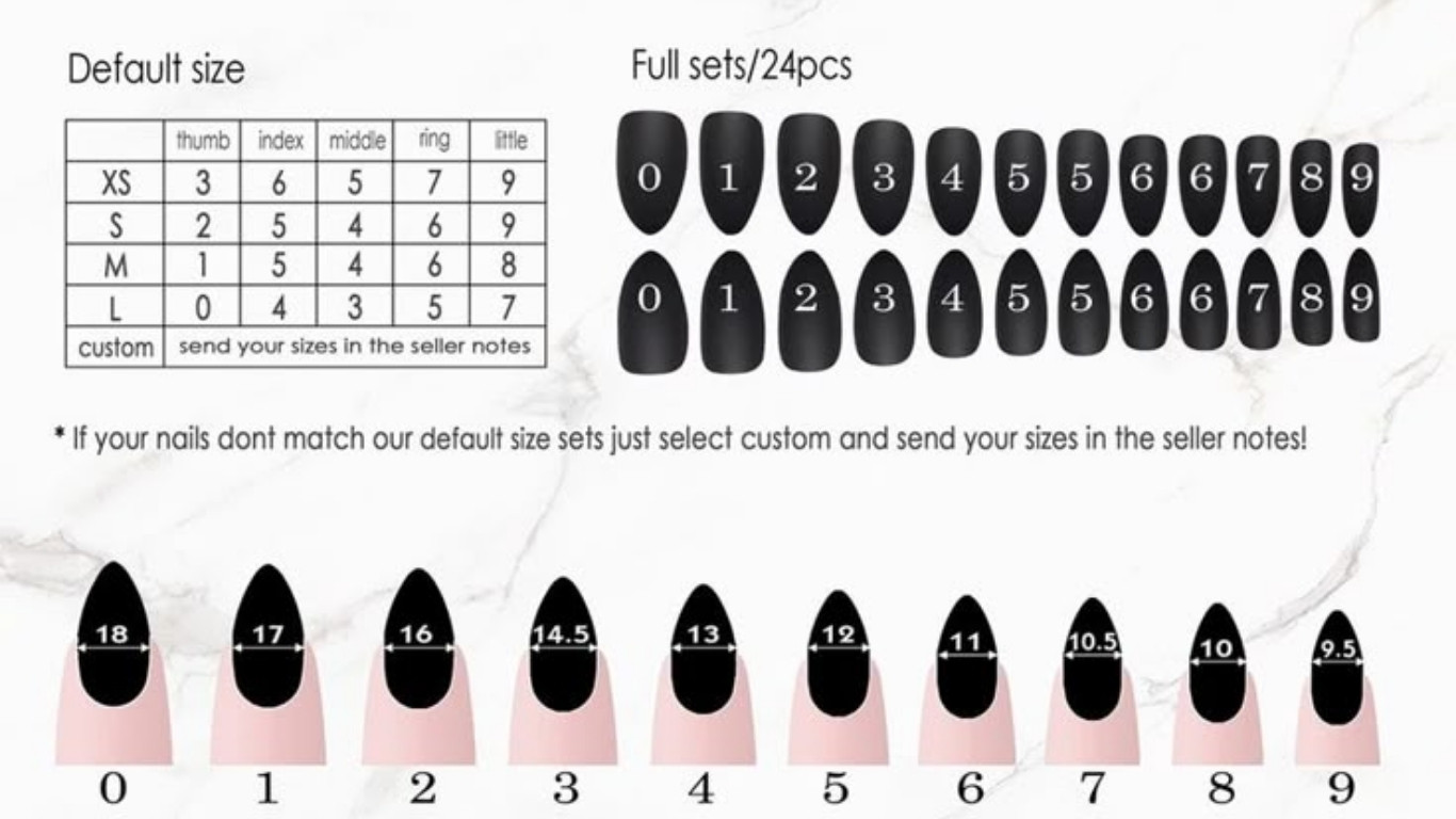 Press-On Nails Sizing Guide: Pick the Right Fit for 8 Nail Shapes