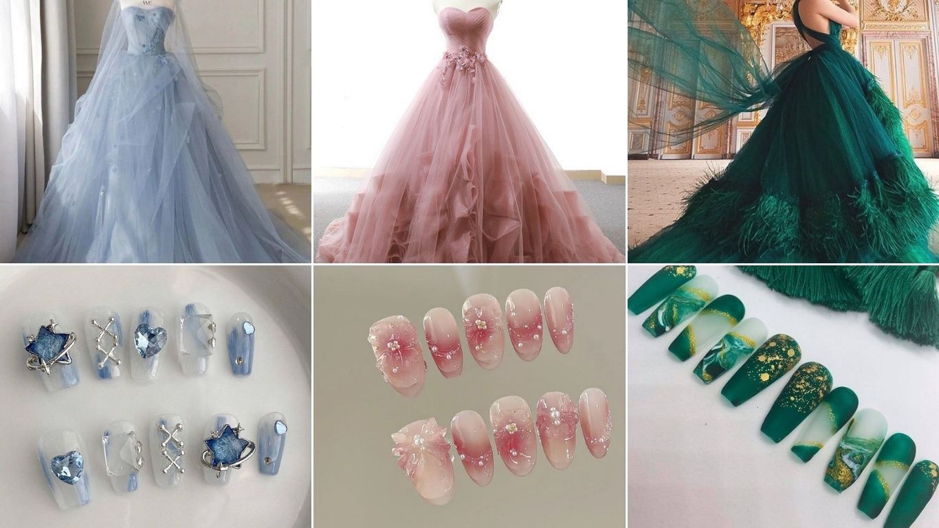 Bridal Nails to Match Your Wedding Dress: 8 Stunning Pairings