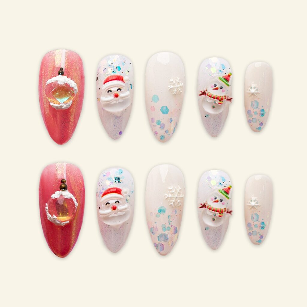 Adorable Christmas Press-On Nails Ideas Adorable Christmas Press-On Nails Ideas