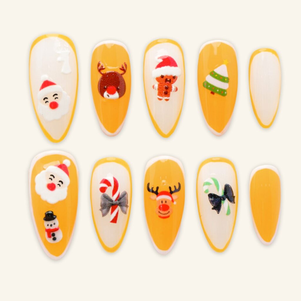 Adorable Christmas Press-On Nails Ideas Adorable Christmas Press-On Nails Ideas