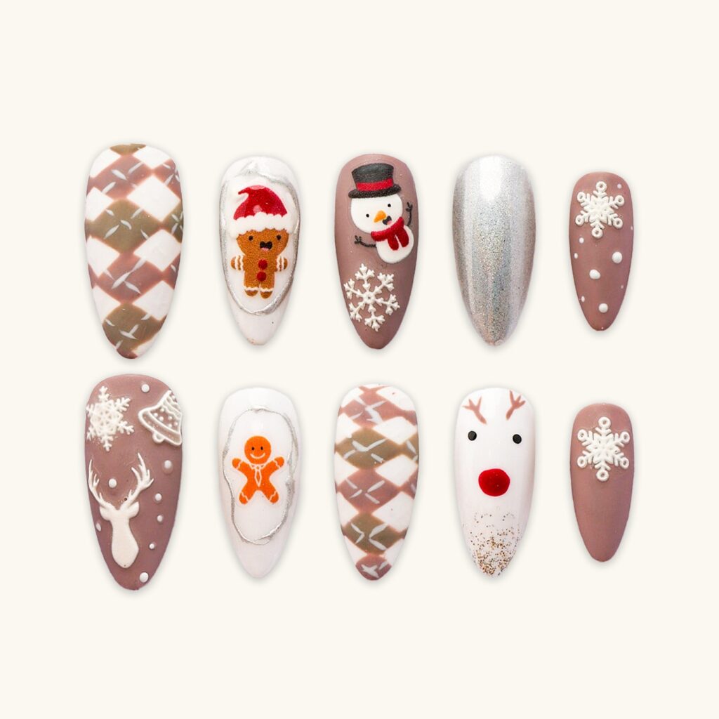 Adorable Christmas Press-On Nails Ideas Adorable Christmas Press-On Nails Ideas