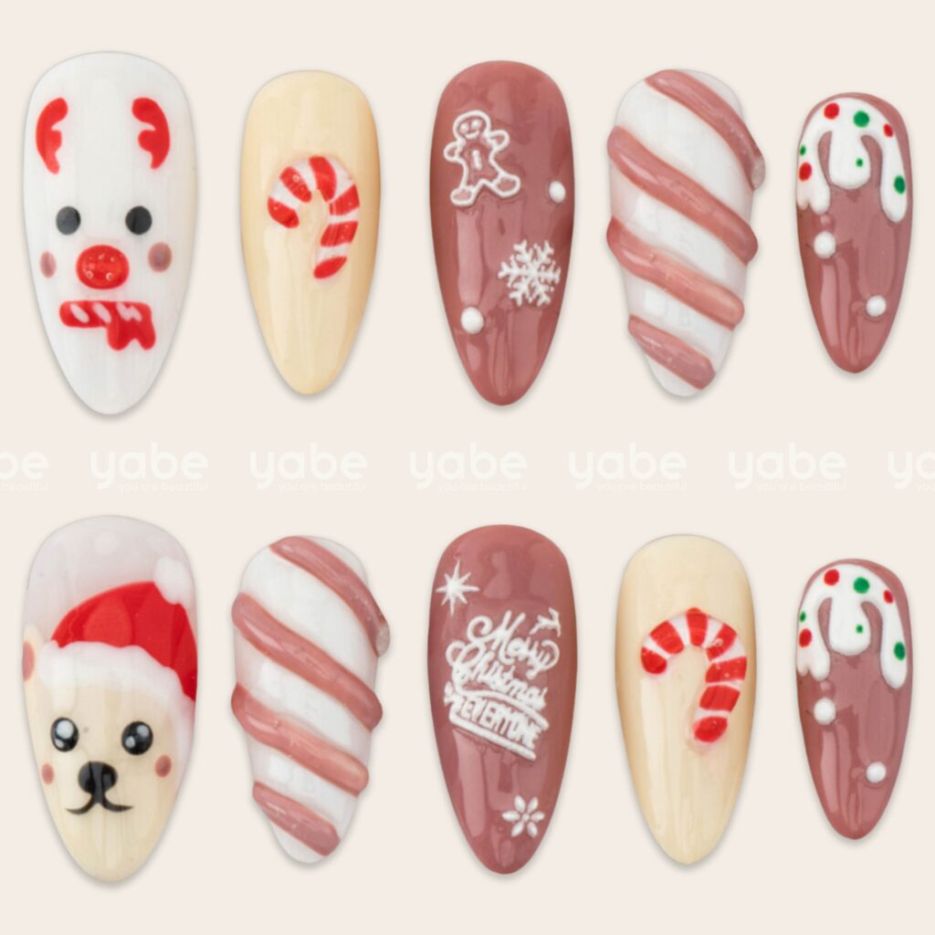 Adorable Christmas Press-On Nails Ideas Adorable Christmas Press-On Nails Ideas