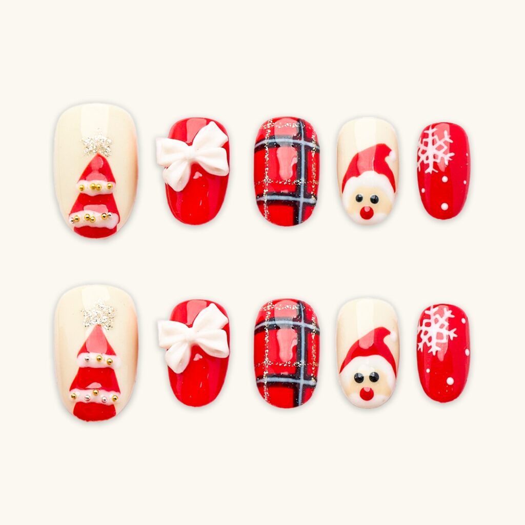 Adorable Christmas Press-On Nails Ideas Adorable Christmas Press-On Nails Ideas