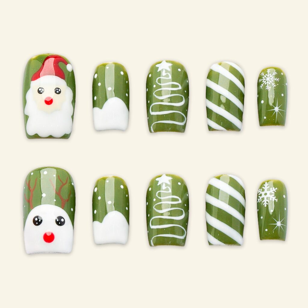 Adorable Christmas Press-On Nails Ideas Adorable Christmas Press-On Nails Ideas