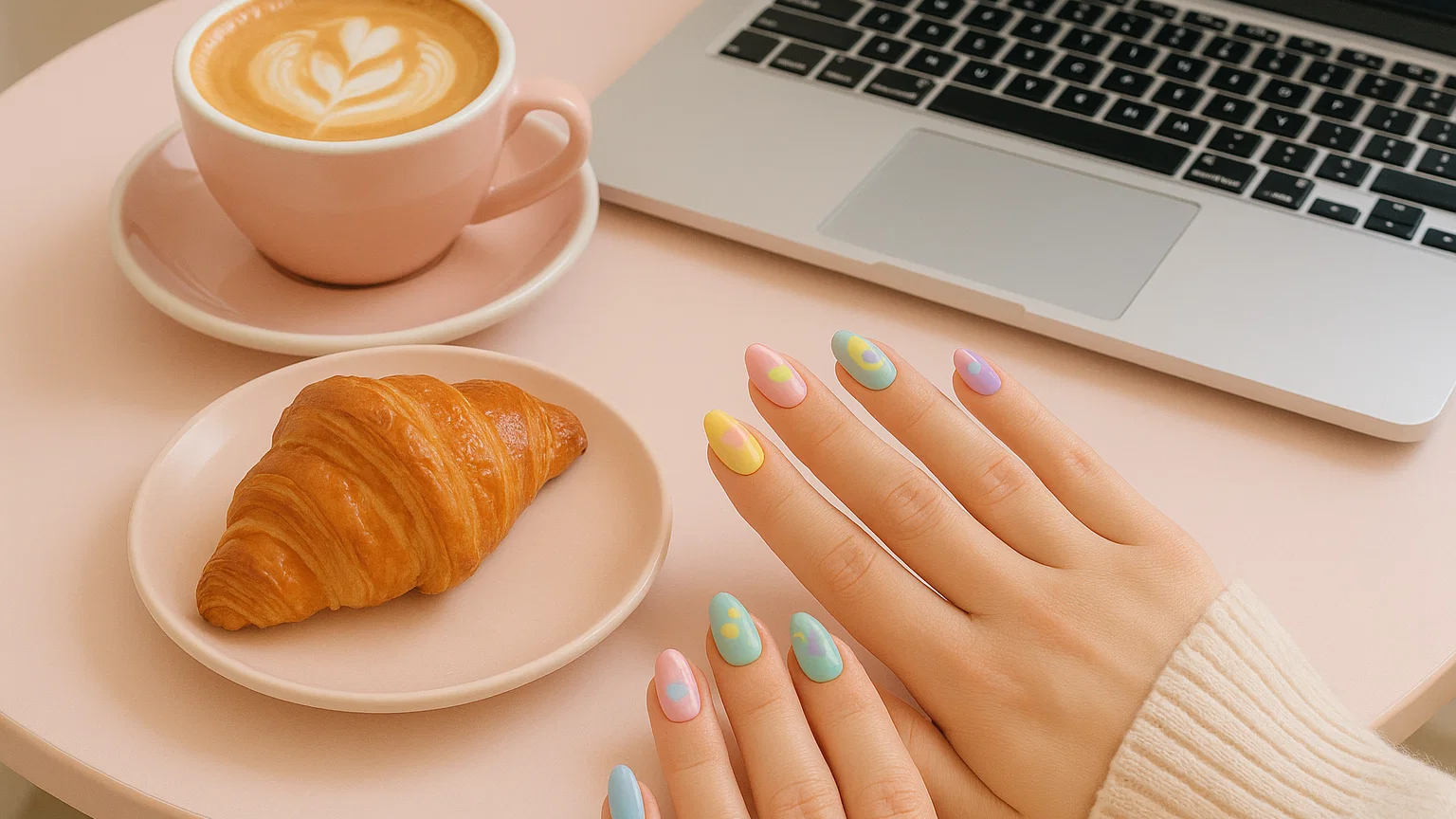 Coffee Date Nails: Yabe Vietnam’s Cute Nails and Playful Press-Ons