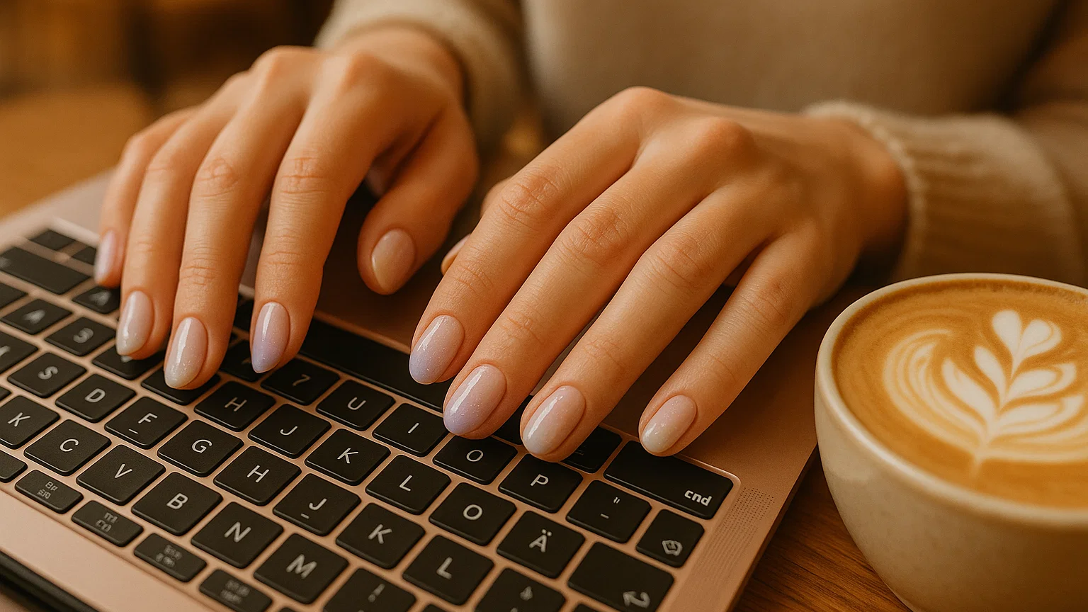 Coffee Date Nails and Cute Nails for Daily Wear by Yabe Vietnam