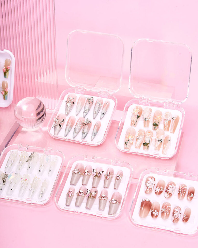 Elegant Press-On Nails set for wholesale distribution