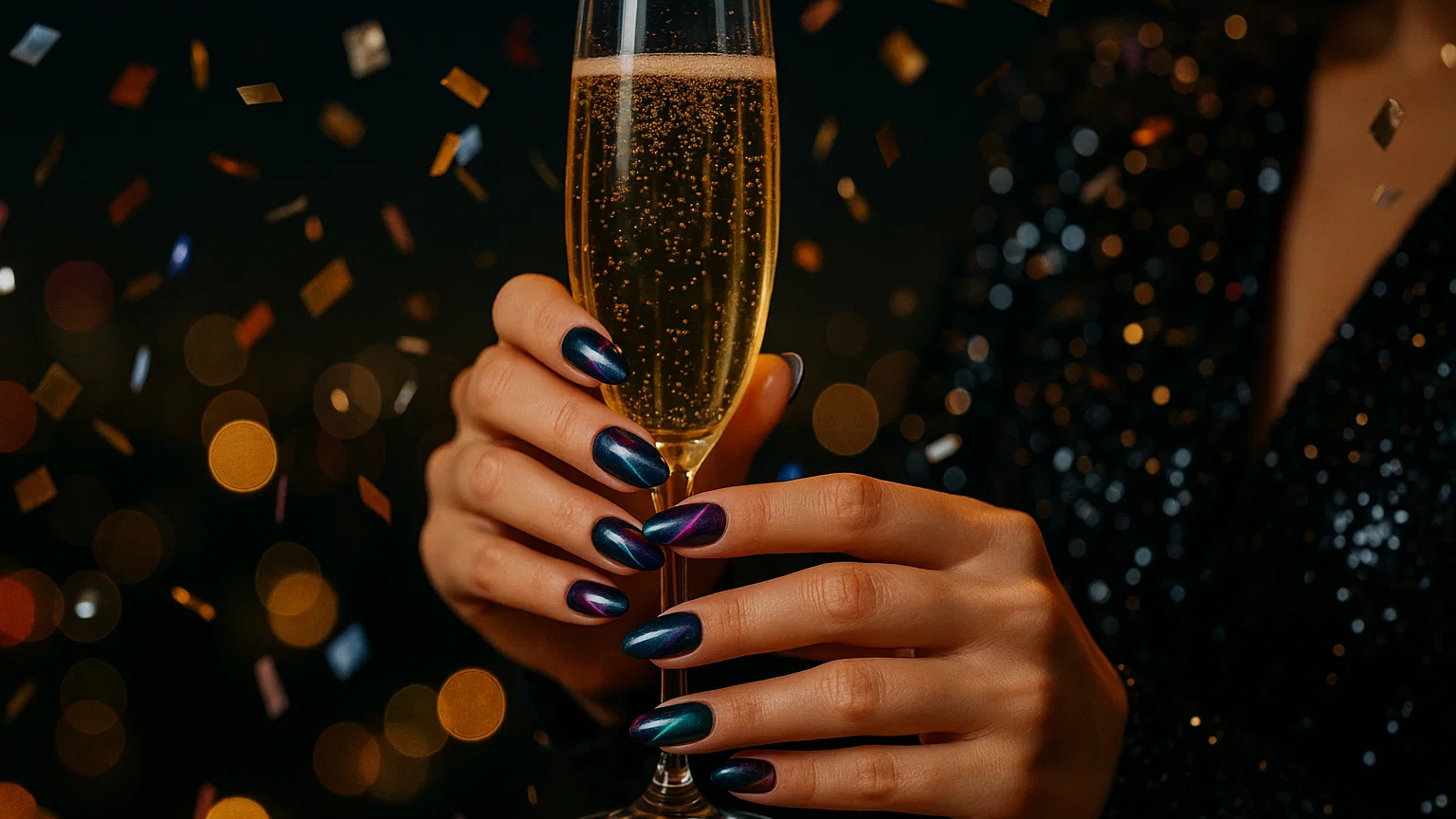 New Year Press On Nails: Mesmerizing Cat Eye & Aura Styles from Yabe Vietnam