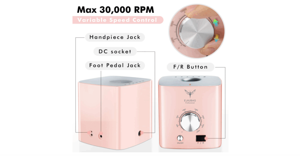 Ejiubas Portable Nail Dust Collector