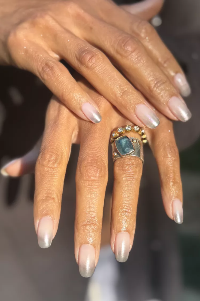 Halle Berry Chrome Nail Art 2026 Oscars