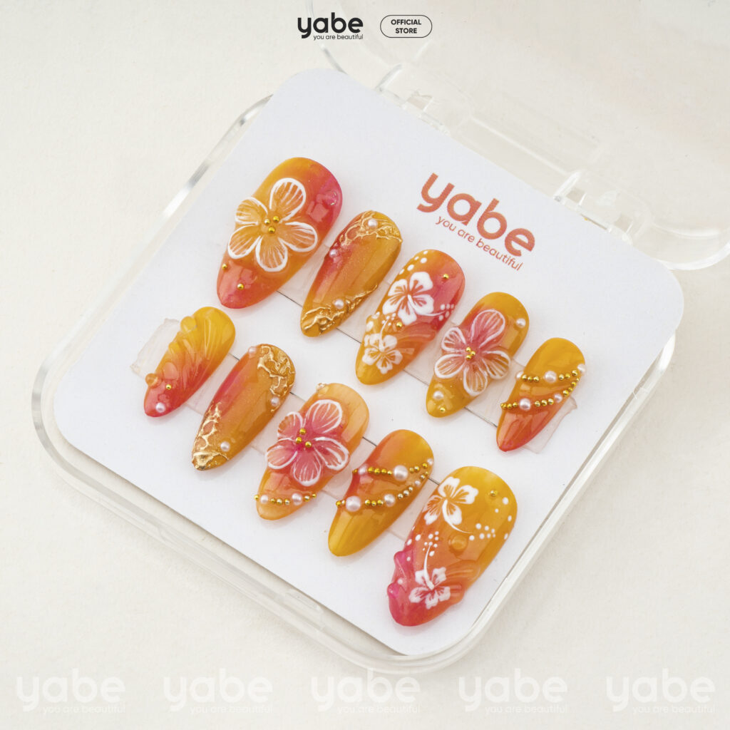 1430(1) Sunset gradient Nail Designs with intense Summer Vibes