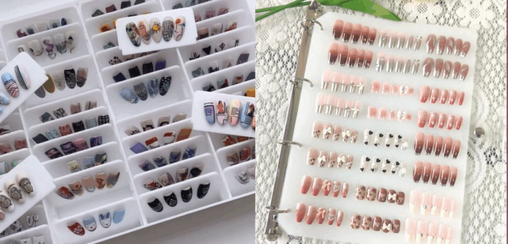 Sort press-on nails by size to avoid press on nails mistakes during your next application