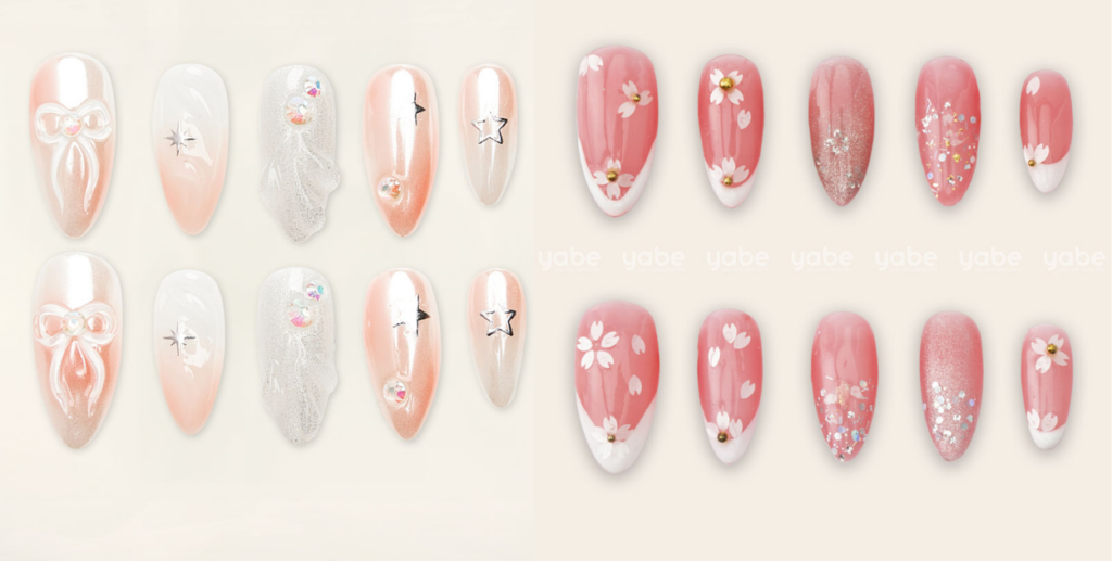 Tropical Paradise summer press on nails 2026 with vibrant tropical color palette