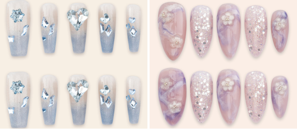 Creative, edgy zodiac nail designs for Aquarius