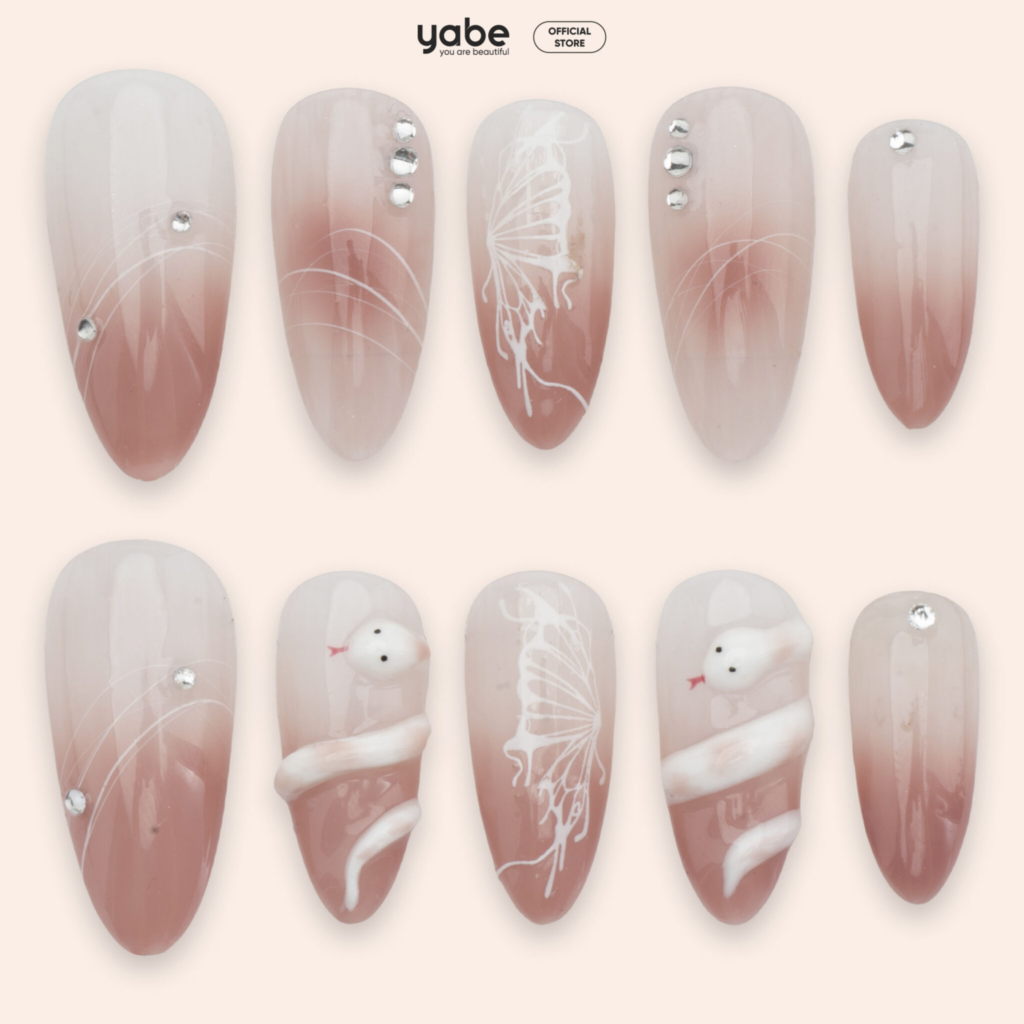Ombre press-on nails with a smooth gradient fade for an elevated everyday manicure