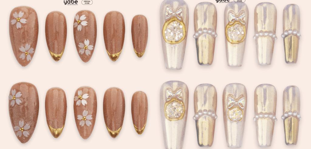 YABE Beauty press-on nails collection