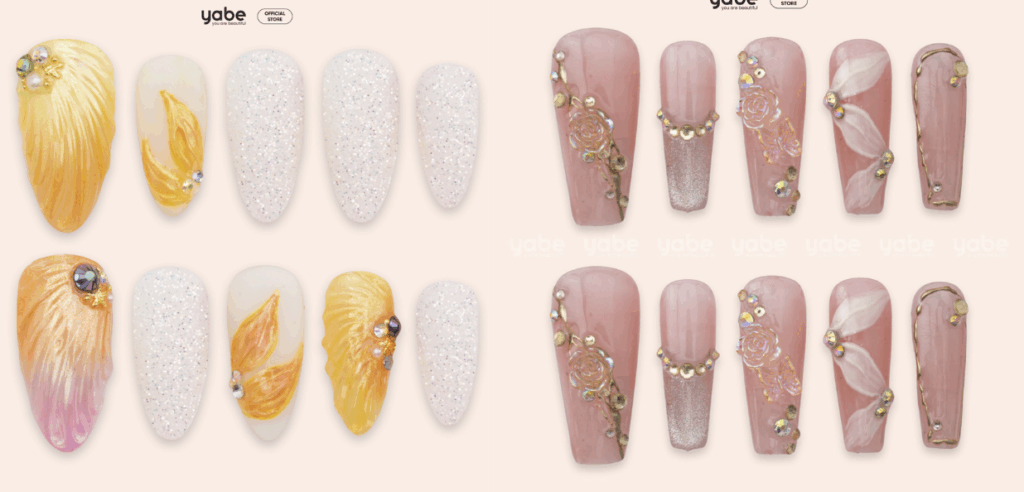 YABE Luxury press-on nails collection
