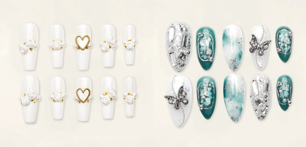 YABE Shinny press-on nails collection