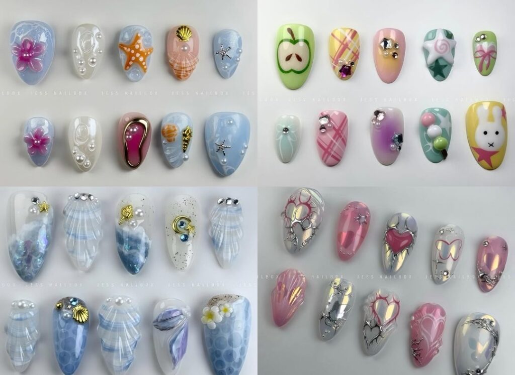 Shop for short press-on nails at Jess Nailbox