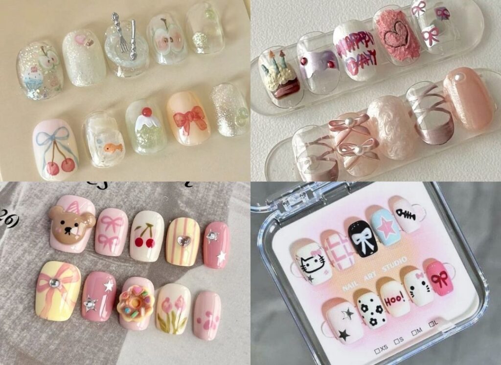 Shop for short press-on nails at Nailbox by ChanChan