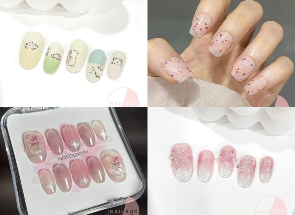 Shop for short press-on nails at NailboxVN