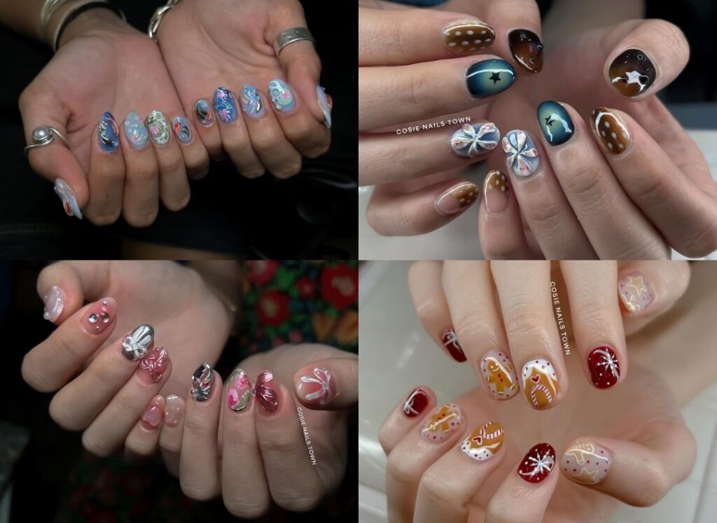 Shop for short press-on nails at Cosie Nails Town