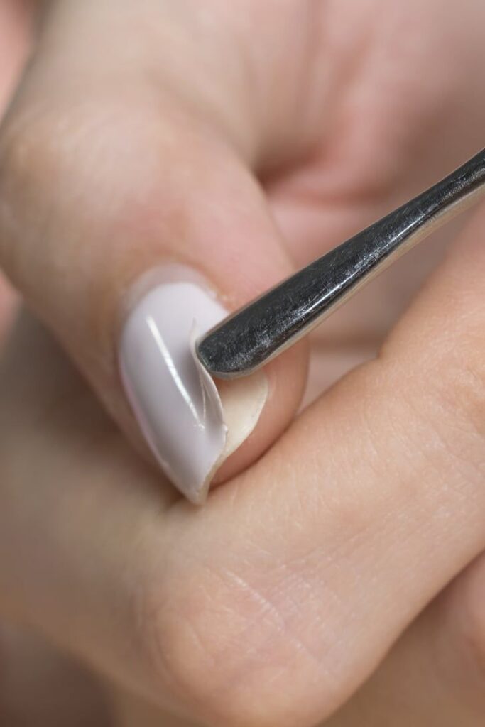 Don’t keep wearing press-on nails once they start lifting
