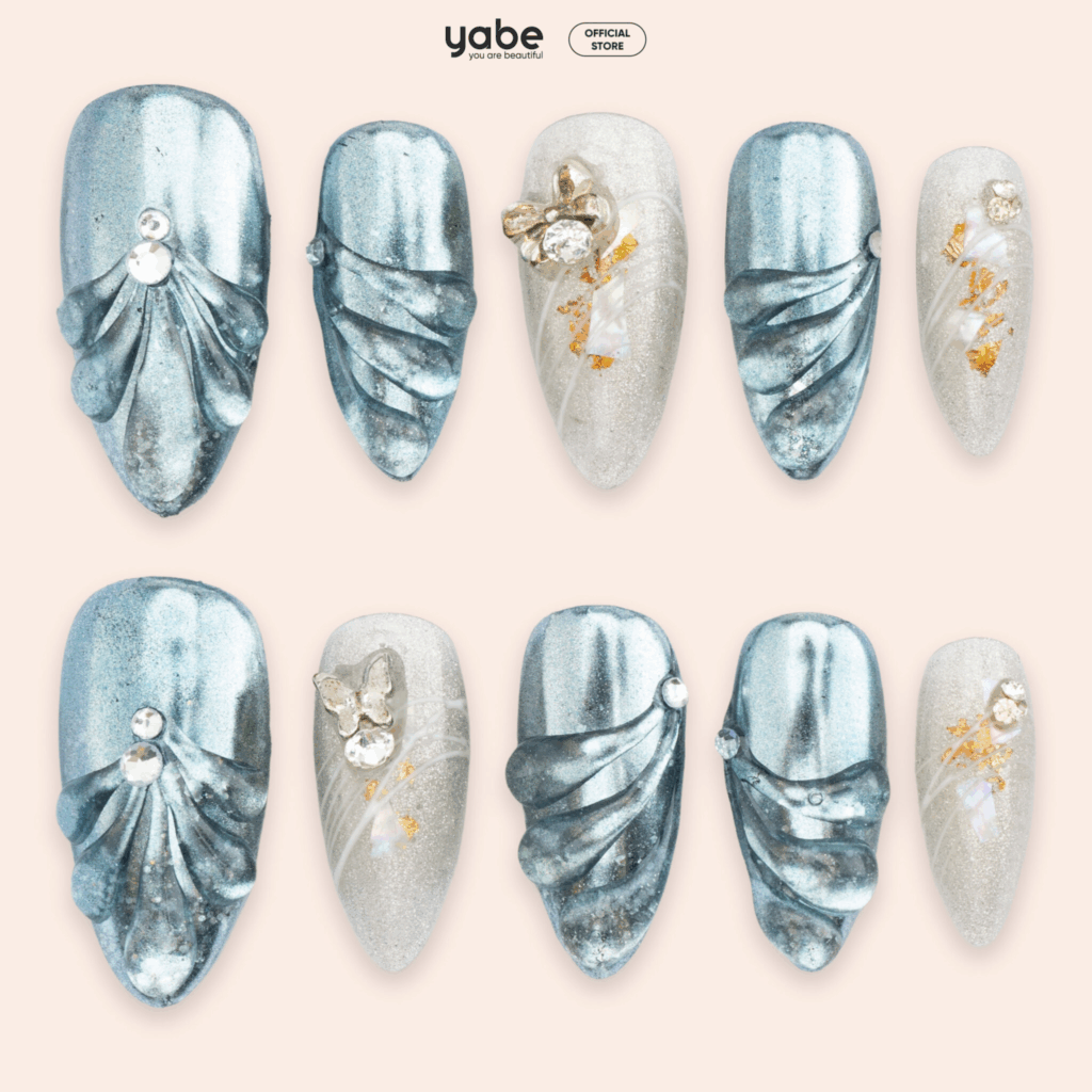 Realistic 3D nail art