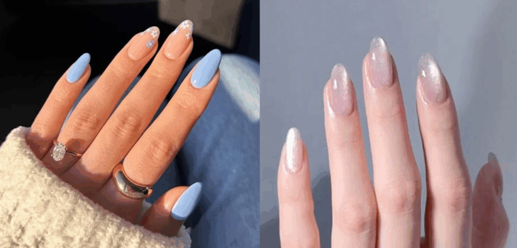 Press on nails sizing guide for oval nails: choose a natural width and moderate length