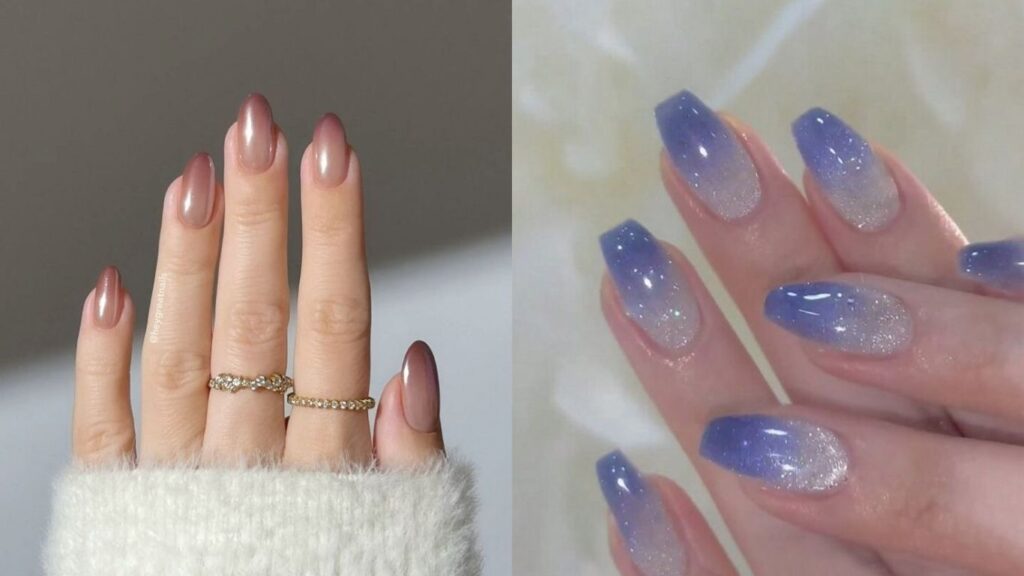 Ombre nail polish ideas with a soft gradient