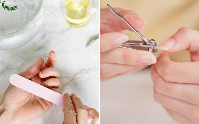 Correct trimming and filing supports how to grow nails faster and stronger
