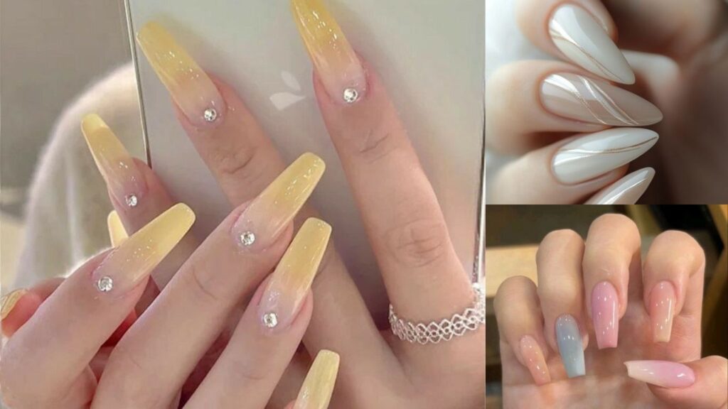 Minimalist long press on nail designs