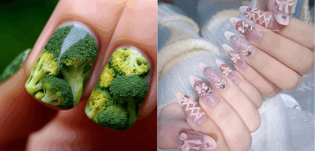 3D nails with realistic details