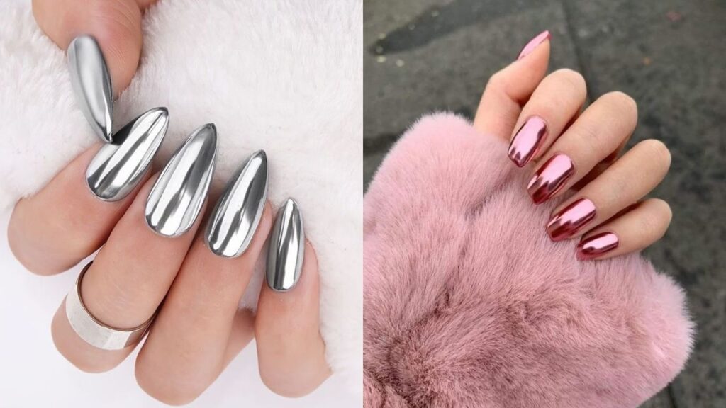 Chrome mirror nails