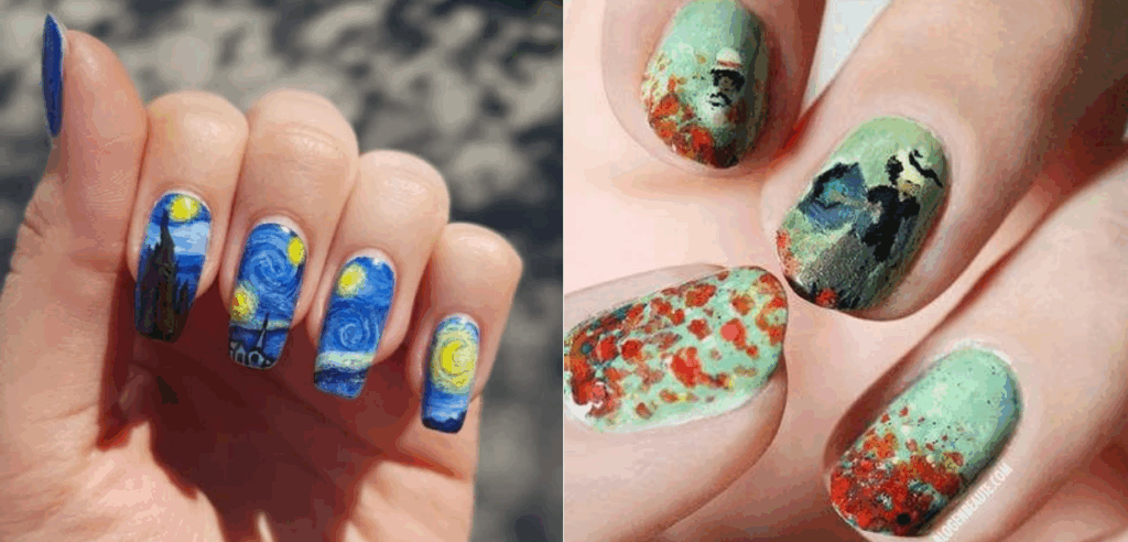 Fine art inspired nails