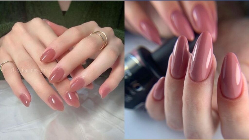 Dusty rose nail polish (one of the best nail polish colors for every skin tone)