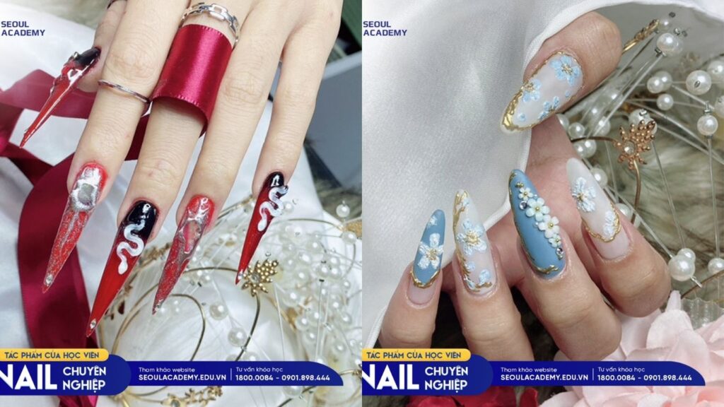 Student nail work from Seoul Academy