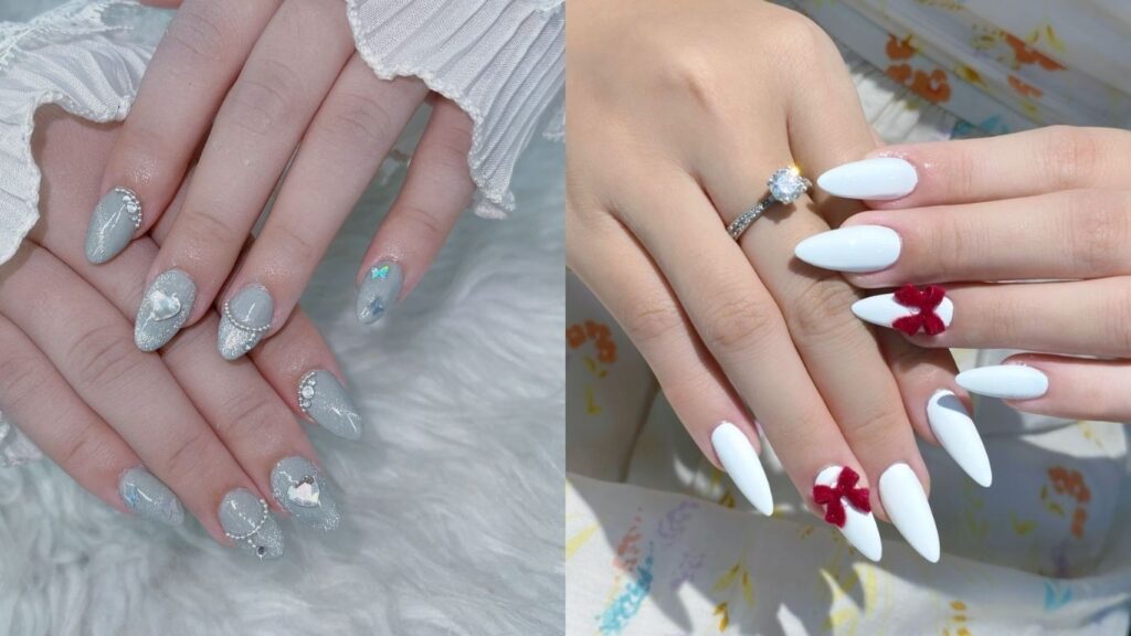 Student work at World Nail School