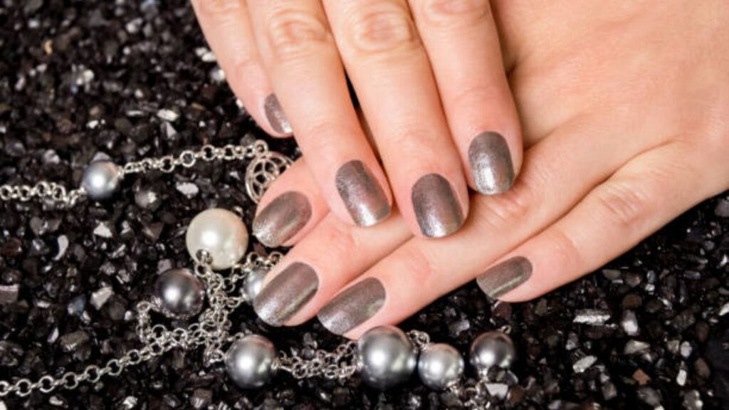 Glitter party press on nails for short nails