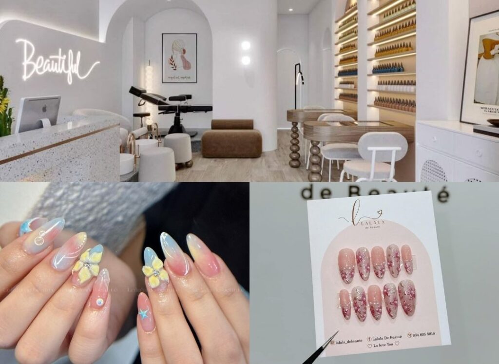 Lalala De Beauté nail salon interior in District 3 Ho Chi Minh City