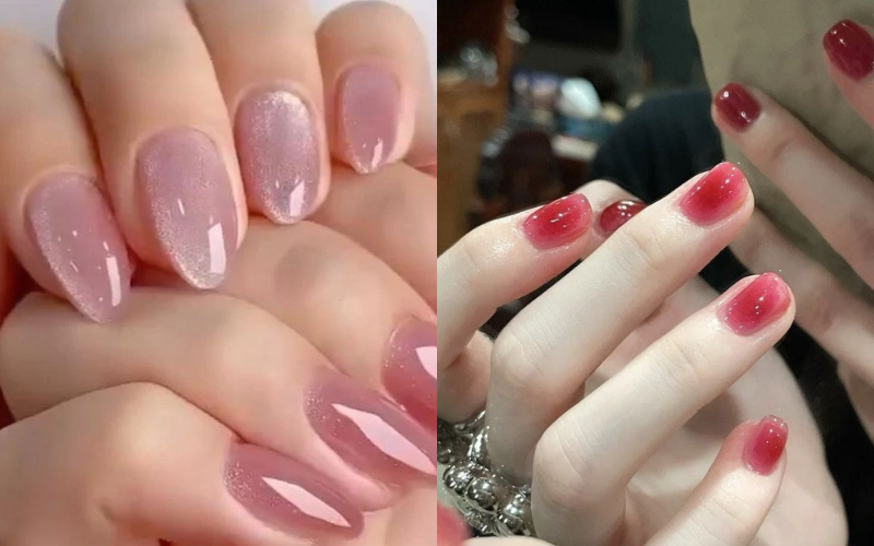Jelly Korean nail designs