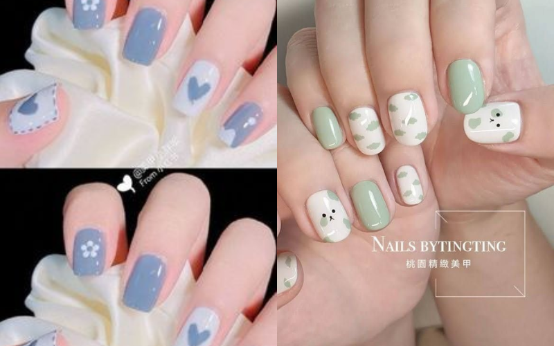 Minimalist nail art