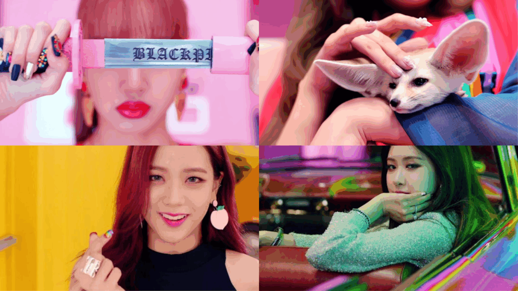 BLACKPINK wearing nail art by K-pop idol nail artist Park Eunkyung