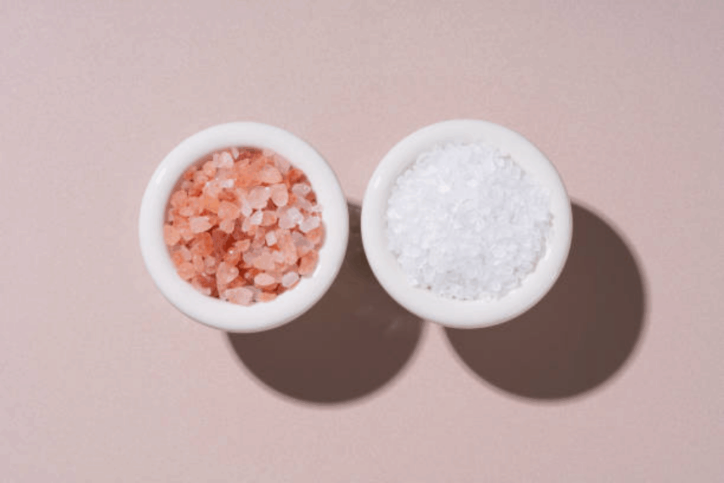 Sea salt can be used in a simple nail scrub