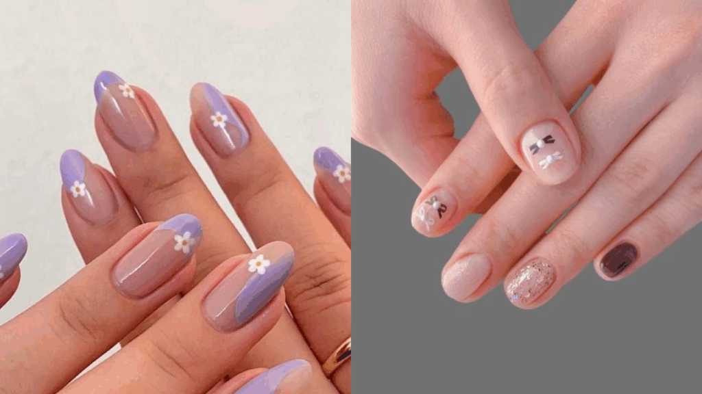 Micro art simple office nails