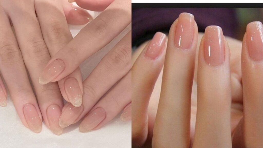 Nude nails are a great choice for students