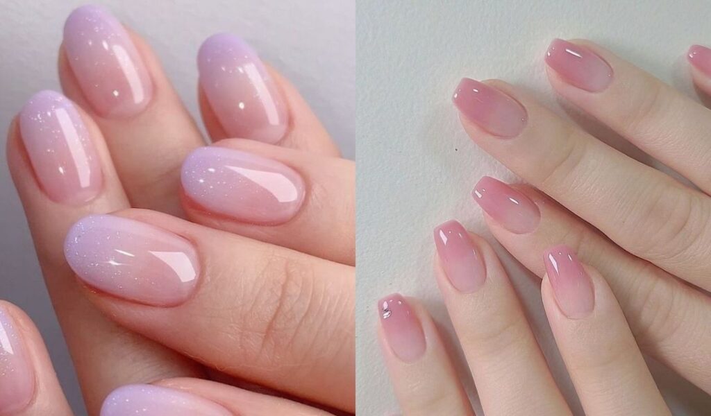 Pastel ombre nails