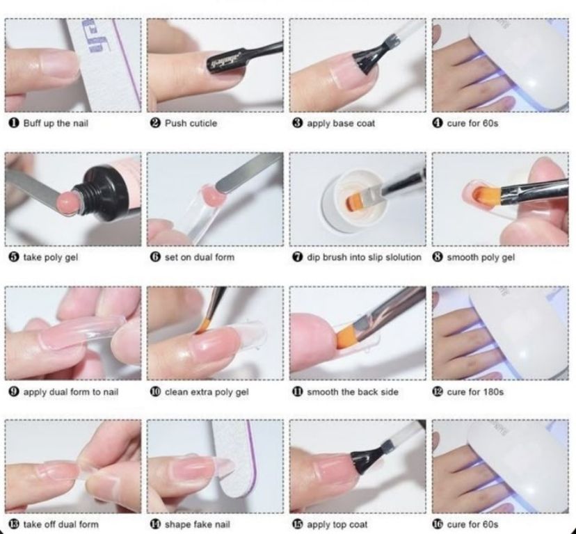 Step-by-step easy at home manicure workflow
