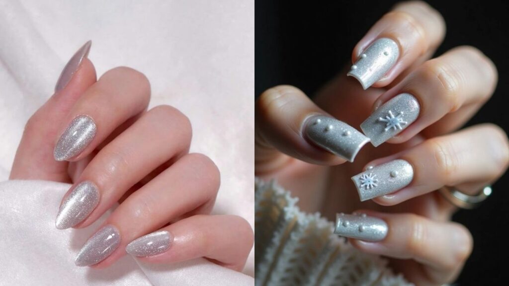 Winter nail color trends 2026: dark and metallic manicure ideas