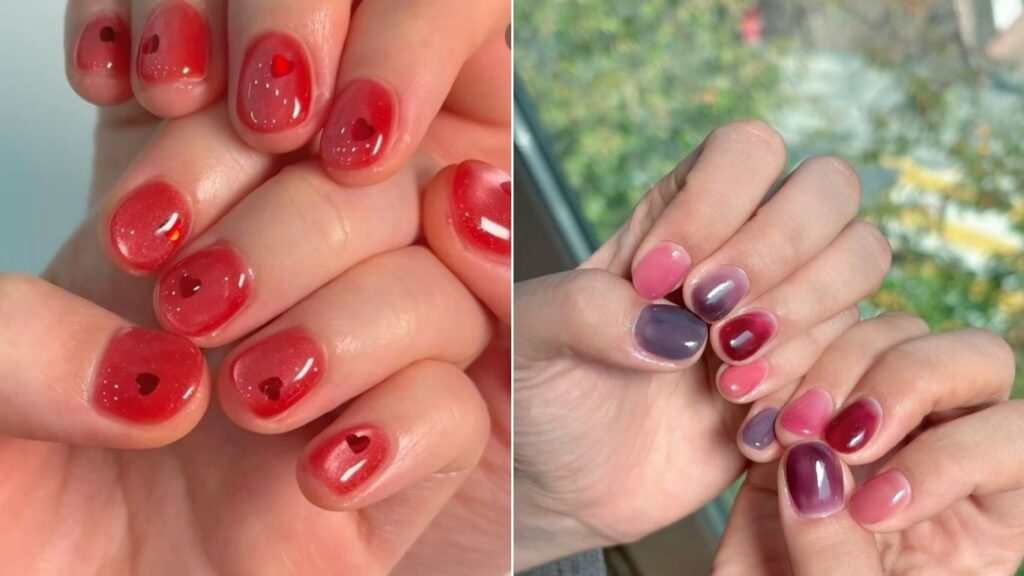 Minimal jelly nails for short nail designs for summer 2026